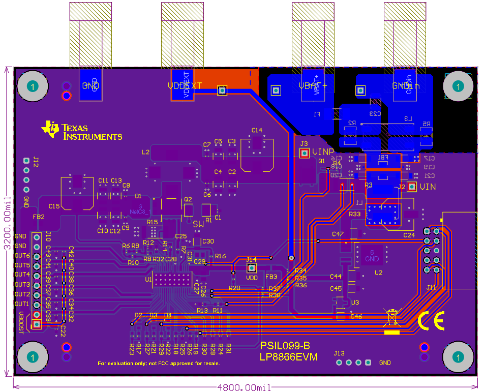 LP8866-Q1 LP8866EVM Layout-bottom.png